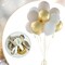 White Sand Gold Balloons Garland Arch Kit 60pcs 12inch Sand White and Metallic Gold Balloon Kit for Birthday Anniversary Celebrations and Boho Wedding Party